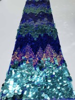 Meilleures ventes : Tissu de performance pour robe de femme, 100% Polyester, léger, multicolore, avec broderie de perles et paillettes 9+18mm