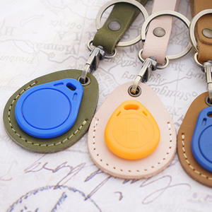 Funda para Tarjeta de Inducción con Diseño de Gota de Agua, Tejida en Cuero Crazy Horse Vintage, con Cubierta de Acceso - Product Image 3