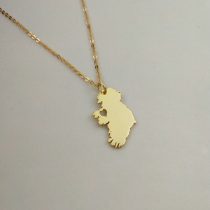 Collar de mapa <span class=keywords><strong>personalizado</strong></span>, colgante de mapa de país de geografía <span class=keywords><strong>personalizado</strong></span>, <span class=keywords><strong>regalo</strong></span> de amigos, collar de acero inoxidable chapado en oro de 18K - Product Image 4