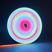 Гибкая светодиодная лента 12V612 с RGB-чипом и эффектом бегущих огней, 24-клавишное Bluetooth-управление голосом, комплект LED IP67