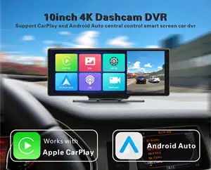 10.36 inç dokunmatik Carplay Android otomatik küresel navigasyon otomatik Dashcam H.264 Dash kamera Bluetooth Dash kamera