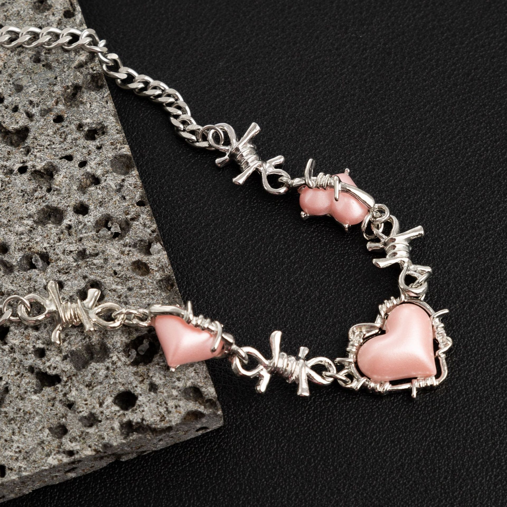 Rose et argent