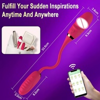 Vibromasseur double extrémité pour couples, œuf vibrant pour une vie sexuelle intense, vibromasseur puissant avec application, jouet sexuel pour femmes