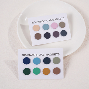 Broche magnétique pour hijab, boucle magnétique plate, fixation puissante pour foulard en soie, châle, hijab pour femme, décontracté, toutes saisons, en zinc - Product Image 4