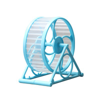 Roda Lari Hamster Silent Roller Golden Bear Ball Bracket Mainan Khusus Perlengkapan Kandang Hias Plastik Shandong