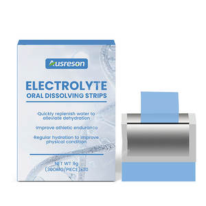 Tiras Energéticas Ausreson, Tiras de Disolución Oral, Suplemento Deportivo Pre-entrenamiento, Tiras Orales de Electrolitos Energéticos - Product Image 1