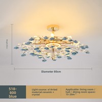 Lustre moderne de luxe français à LED en forme de rose, avec base en métal, alimenté par courant alternatif, luminaire suspendu romantique pour salon et hall