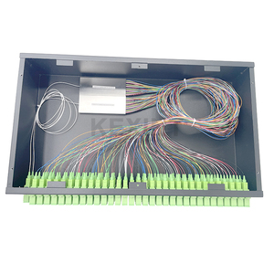 KEXINT 2 PCS 1X64 SC/APC Distribuidor PLC de Fibra Óptica Metálico 2U ODF Panel de Conexión Óptica para Rack de 19 Pulgadas - Product Image 5
