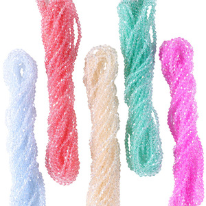 Cuentas de Vidrio Bicónicas de 3 mm, Color <span class=keywords><strong>AB</strong></span> Teñido, Cristal de Diamante, Cuentas Sueltas para Bisutería Hecha a Mano - Product Image 3