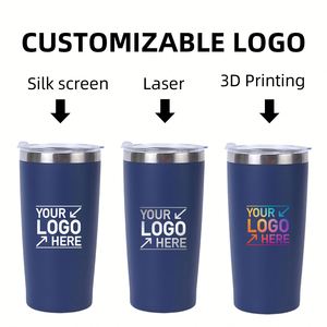 Custom logo 20oz Classic Powder Coated Vacuum Insulated Travel <b>Coffee</b> Mug 20 oz Stainless Steel Tumbler with Lid - Product Image 5