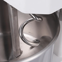 Nouveau Pétrin à Spirale Professionnel et Industriel 15 L en Acier Inoxydable Antiadhésif pour Pâtes et Pain pour Boulangerie et Pâtisserie