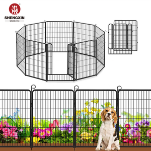 Valla de Metal decorativa para jardín, barrera de animales de alambre de hierro resistente, temporal, sin excavación, borde de paisaje, cercado de privacidad para patio - Product Image 1