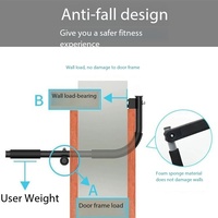 Barre de traction multifonctionnelle pour porte, sans perçage, pour entraînement de force du haut du corps à domicile, équipement de fitness