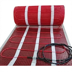 Alfombra Eléctrica de Calefacción para Piso, Diseño de Rejilla Roja, 110-240V, Fácil Instalación, Material PEX - Product Image 3