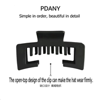 PDANY Casquette de baseball élégante pour femme avec grandes pinces à cheveux intégrées, antidérapante, maintien ferme, style trucker, réglable