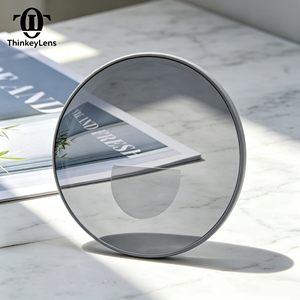 Lentes Ópticas Bifocales Fotocromáticas 1.56, Parte Superior Plana, <span class=keywords><strong>Multifocales</strong></span>, Transición Gris, HMC, 70mm de Diámetro, Económicas - Product Image 3
