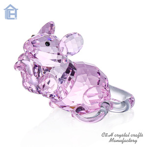Crystal <strong>Mouse</strong> <strong>Ornament</strong> First in the Chinese Zodiac CH Crystal Laser Engraved High Quality Collectible for Home Decoration - Product Image 4