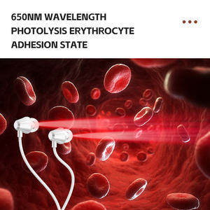 Dispositivo di Terapia a Luce Rossa USB di <span class=keywords><strong>Alta</strong></span> Qualità per Orecchie con Due Paia di Auricolari in Silicone - Product Image 5