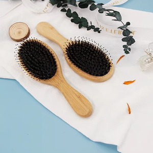 <span class=keywords><strong>Brosse</strong></span> à cheveux écologique antistatique pour le soin des cheveux, démêlante, massante du cuir chevelu, <span class=keywords><strong>en</strong></span> poils <span class=keywords><strong>de</strong></span> <span class=keywords><strong>sanglier</strong></span> mélangés à du nylon, avec coussin d'air doux - Product Image 3