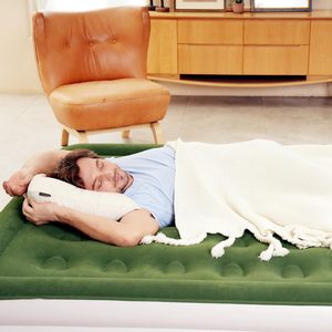 Colchón Inflable de PVC de Diseño Moderno con 40 Bobinas, para 1-3 Personas, Tamaño <span class=keywords><strong>King</strong></span>, con Bomba Eléctrica Integrada, Portátil, para Hotel, Inflado Rápido - Product Image 2