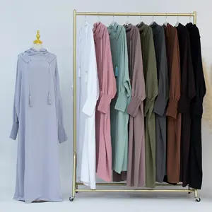 Biconfort 2024 sweats à capuche islamique modeste vêtements sport Abaya femmes robes musulmanes Ramadan Abaya vêtements islamiques