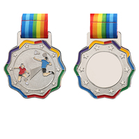 JP0906 Medalla de metal de alta calidad personalizada y trofeos Deporte escolar Bádminton Volante Premios Medallas