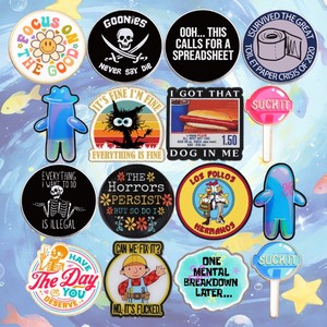 50 Modelos de Pines Esmaltados 2026, los Más Vendidos, con Diseños de Animales, Gatos Negros, Música, Café, Logotipos Redondos y Anime, Insignias de Solapa en Stock al por Mayor - Product Image 1