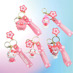 Lindo Llavero de Kuromi, Melody y Sanrio, Colgante <span class=keywords><strong>Kawaii</strong></span> de Dibujos Animados de Rana, Perro Pudin y Pingüino para Bolso de Mujer - Product Image 5