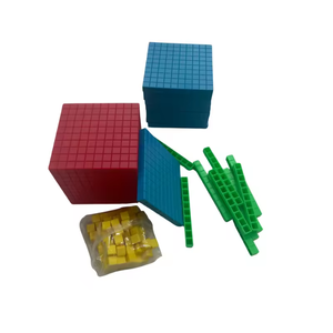 121 pièces Blocs <span class=keywords><strong>mathématiques</strong></span> en plastique ABS pour l'introduction aux nombres décimaux et à la quantité, jouets éducatifs pour étudiants - Product Image 2