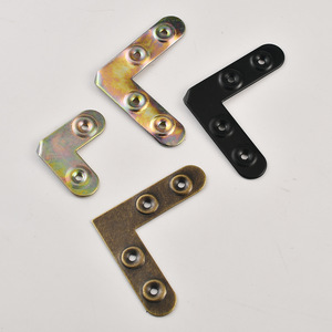 <b>Corner</b> Brace Cold Rolled Steel Plated Right Angle Bracket For Drawer New Chinese Style - Product Image 1