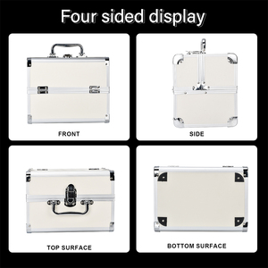 Portable professionnel cosmétique Train Case grande capacité en aluminium Nail Art outil et maquillage boîte stockage Portable maquillage Case - Product Image 2