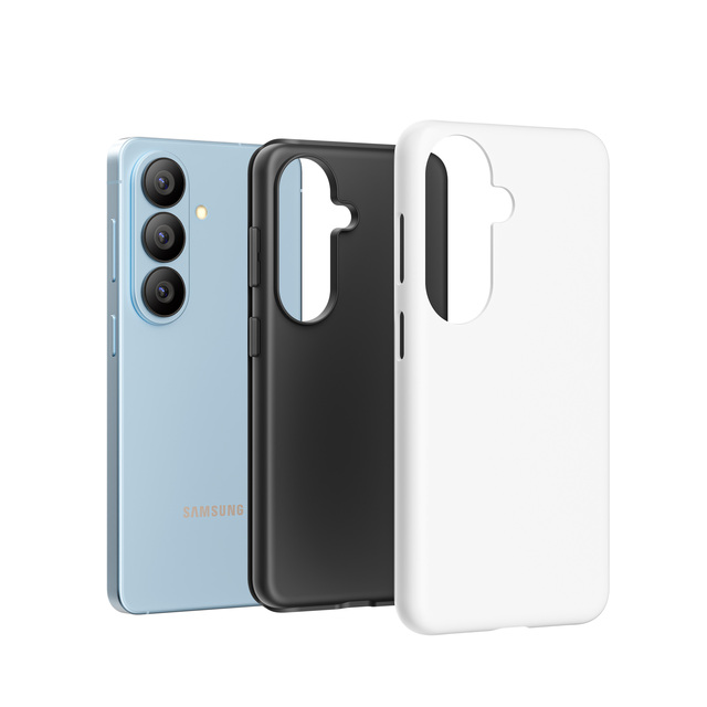 Wholesale Price An-ti Yellow Blank 3d Sublimation Luxury Double Layer Tpu PC Mobile Phone Case Cover for Printing Machine