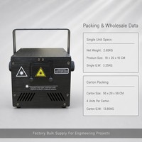 Projecteur laser RGB 4W 5W 6W avec animation, Bluetooth, DMX512 16 canaux, son actif, classe 3B, éclairage de scène professionnel, vente en gros d'usine