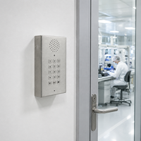 Conception robuste en acier inoxydable avec clavier numérique complet et touches de numérotation rapide, interphone industriel mural mains libres