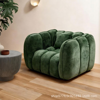 Canapé mobile deux places de style rétro VONLIVA avec tissu en mousse haute densité pour les petits espaces, meubles de salon