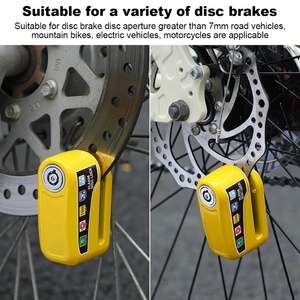 Accesorios al por Mayor para Motocicletas, Bicicletas y Scooters, <span class=keywords><strong>Candado</strong></span> para Ruedas Impermeable Antirrobo con <span class=keywords><strong>Alarma</strong></span> y Características de Seguridad - Product Image 4