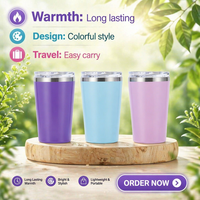 Nuevas Botellas de Agua Aisladas con Borde Anti-escaldaduras, Vaso de Acero Inoxidable con Aislamiento al Vacío de Doble Pared para Café, Helado