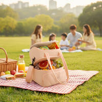 Boîte à lunch imperméable MKW 6087 pour hommes et femmes, sacs isothermes à bandoulière réglables, grands sacs isothermes de 11,5 L pour pique-nique