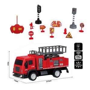 Trẻ em Đồ chơi kỹ thuật xây dựng xe tải chơi Set cháy động cơ xe cứu hộ thành phố xe <span class=keywords><strong>RC</strong></span> xe - Product Image 3