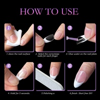 120 pièces couverture complète Gel ongles artificiels court carré cercueil amande presse sur ongles pointe française blanc clair faux ongles