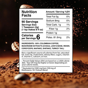 Poudre <span class=keywords><strong>de</strong></span> mélange <span class=keywords><strong>de</strong></span> café aux champignons en gros OEM ODM 5500mg, champignons fonctionnels avec Crinière <span class=keywords><strong>de</strong></span> <span class=keywords><strong>lion</strong></span> pour un meilleur sommeil - Product Image 6