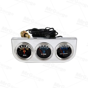 Nuevo Medidor Digital Triple Universal MrGauge de 52 mm, Presión de Aceite, Temperatura del Agua, Amperímetro, 12V/24V para Automóvil, Kit de Repuesto de 3 Medidores - Product Image 2