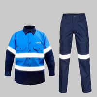 Tenue de travail haute visibilité personnalisée en coton pour les mineurs, les mécaniciens du charbon et du gaz, les ingénieurs de la construction, les travailleurs à haute visibilité