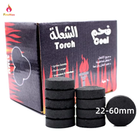FireMax Usine Vente Directe Ronde Éclairage Rapide Charbon De Bois 22mm-60mm Encens Shisha Narguilé Charbon
