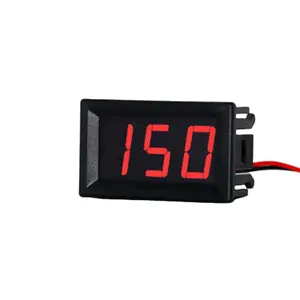 Factory wholesale LED digital display smart voltmeter 7-150V DC car adapter Auto Electric Square digital voltmeter