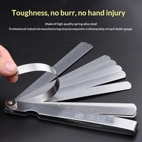 Jauge d'écart de soupape réglable haute précision Tris Gap Gauge 100mm 17 lames, fabriquée en Chine