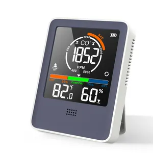 CO2 미터 공기 품질 모니터 실내 LCD 디지털 CO2 감지기 CO2 PM2.5 미터 온도 습도 탄소 검사 분석기
