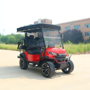 Voiturette <span class=keywords><strong>de</strong></span> golf électrique personnalisable 5KW AC, 4 places, batterie lithium 48V, châssis métallique, pour terrains <span class=keywords><strong>de</strong></span> golf et clubs - Product Image 1