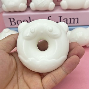 DIY Blank Squeeze Toys <b>Cute</b> Steamed Bun Dumpling <b>Bear</b> Slow Rebound Stress Relief Fidget Toys Wholesale - Product Image 1