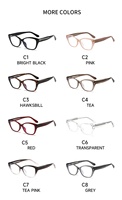 Nouvelle Collection 2026 – Lunettes Œil de Chat Style Ins Anti-Lumière Bleue avec Monture Plate en TR Propionate pour le Streetwear